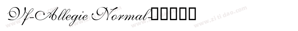 Vf-Allegie Normal字体转换
